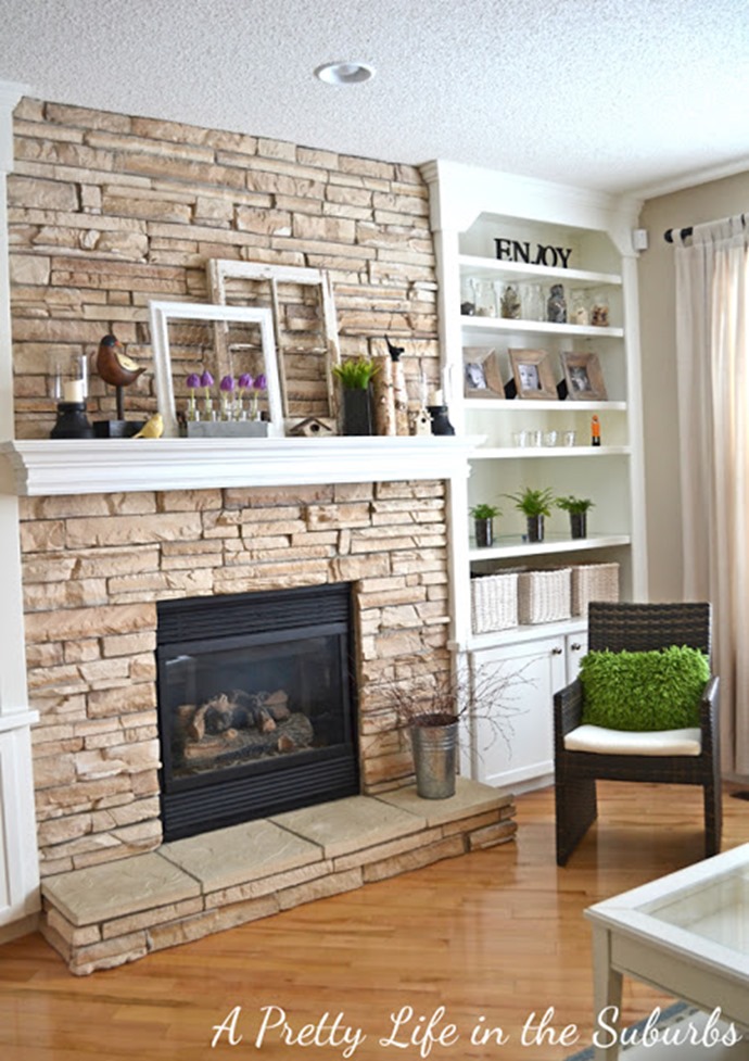 A Pretty Life in suburbs built in bookcase