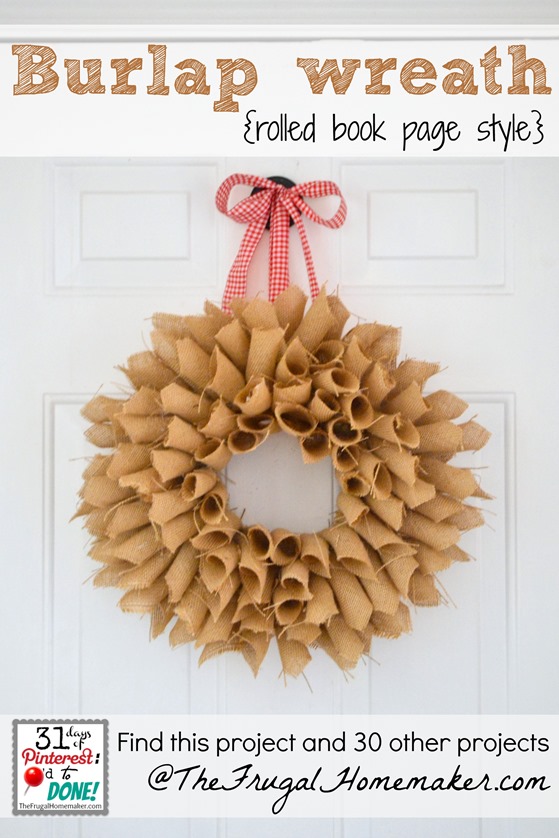 Burlap wreath