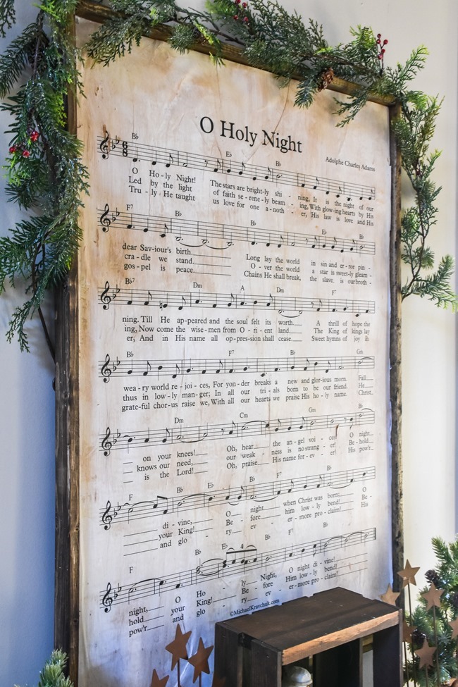 DIY Christmas Music Framed Art-11