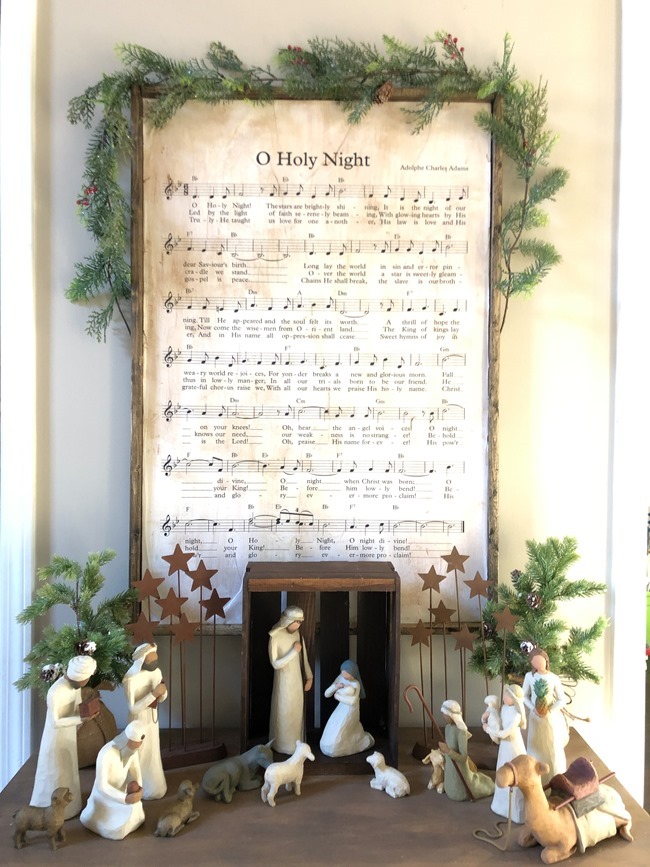 DIY Christmas Music Framed Art-13