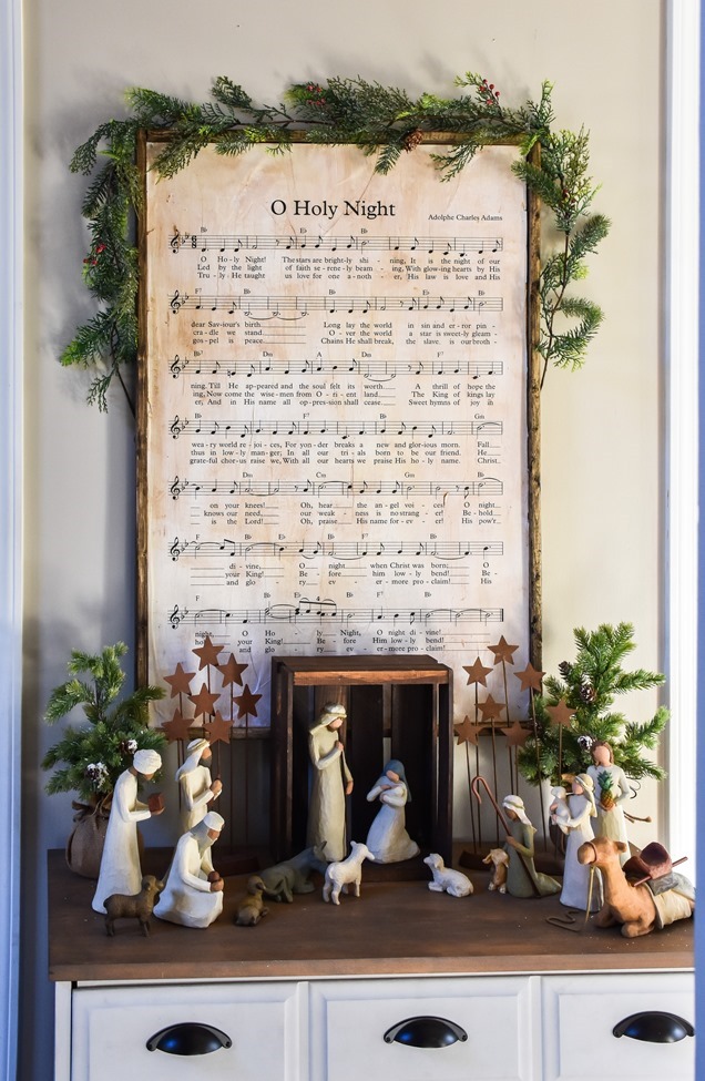 DIY Christmas Music Framed Art-7