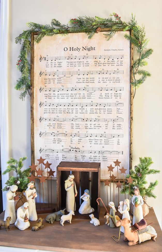 DIY Christmas Music Framed Art-8