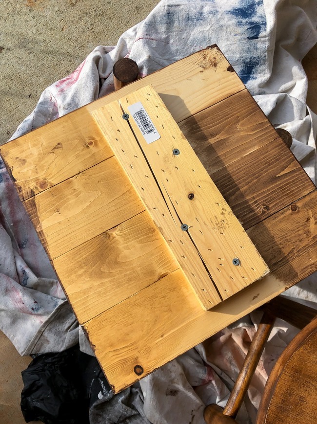 DIY plant stand from upcycled bar stool-13