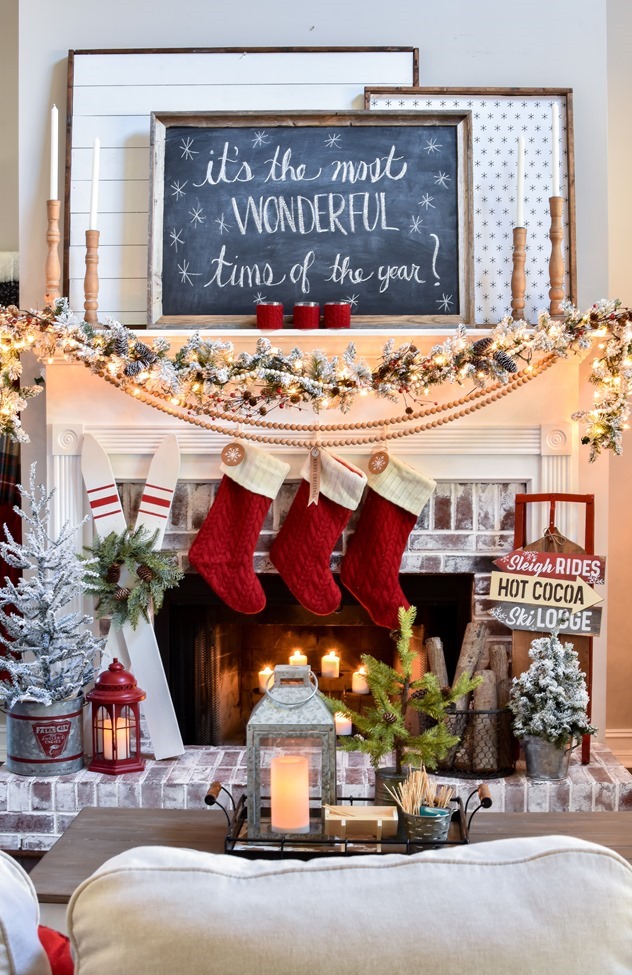 DIY Ski decor made from fence pickets - 6