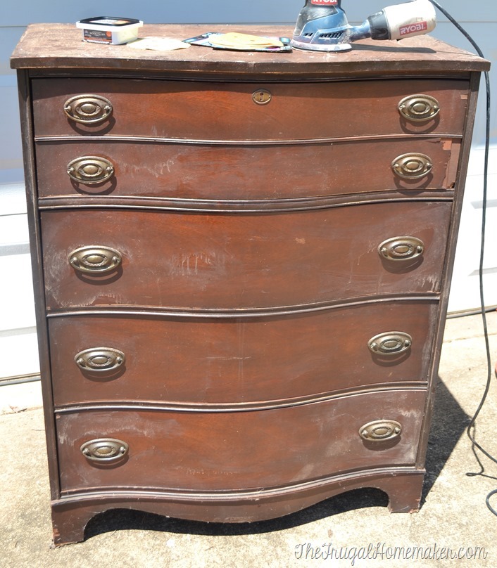Before - dresser makeover
