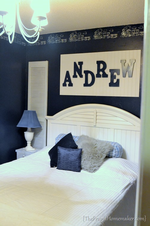 blue boys bedroom