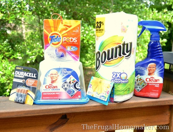 Lowe's gift card and P&G cleaning kit