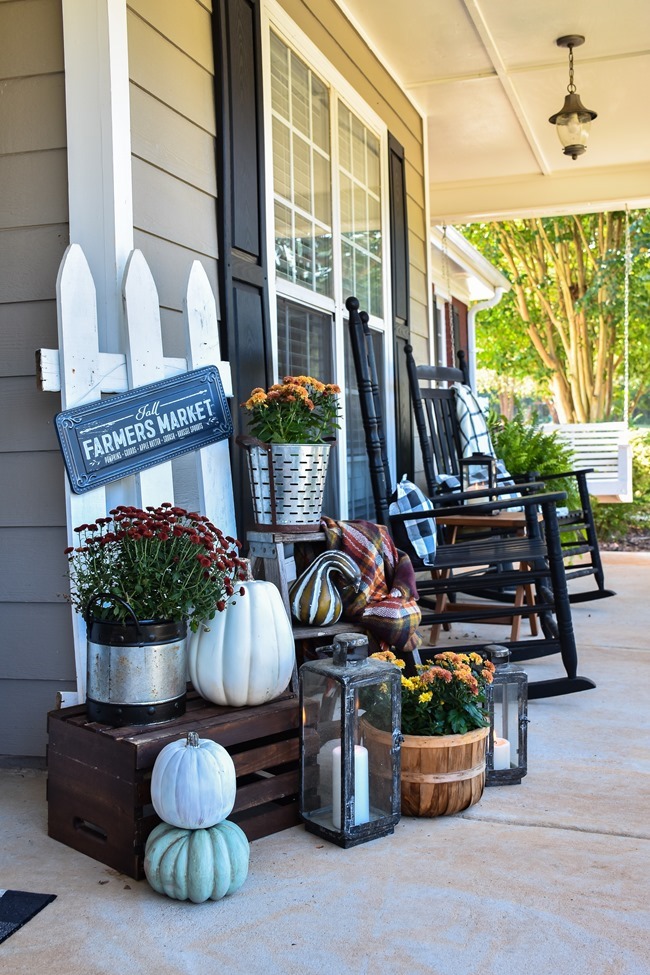 Farmhouse Fall Farmer's Market Front Porch-8