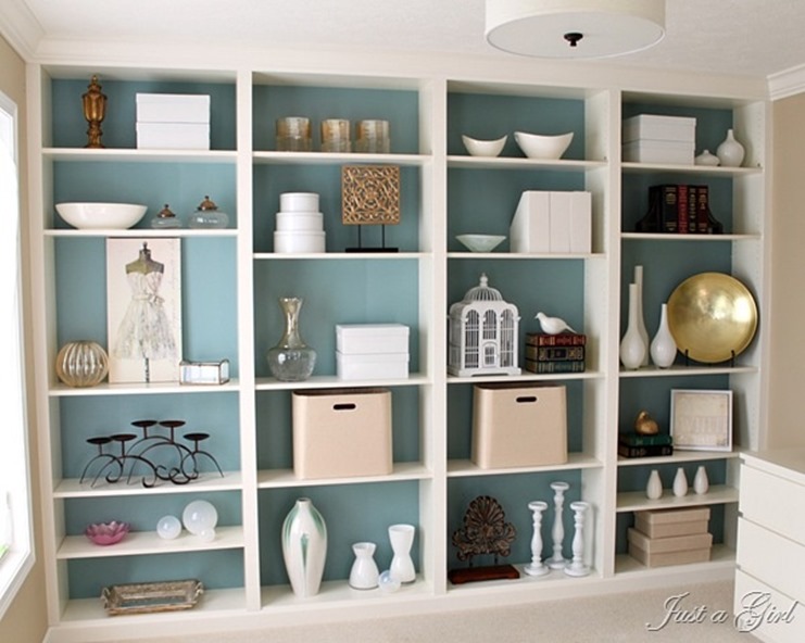 Just a Girl's bookshelves