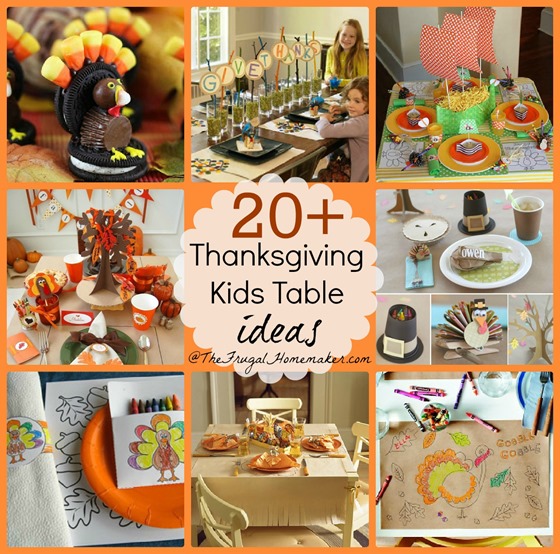 Kids Thanksgiving table ideas
