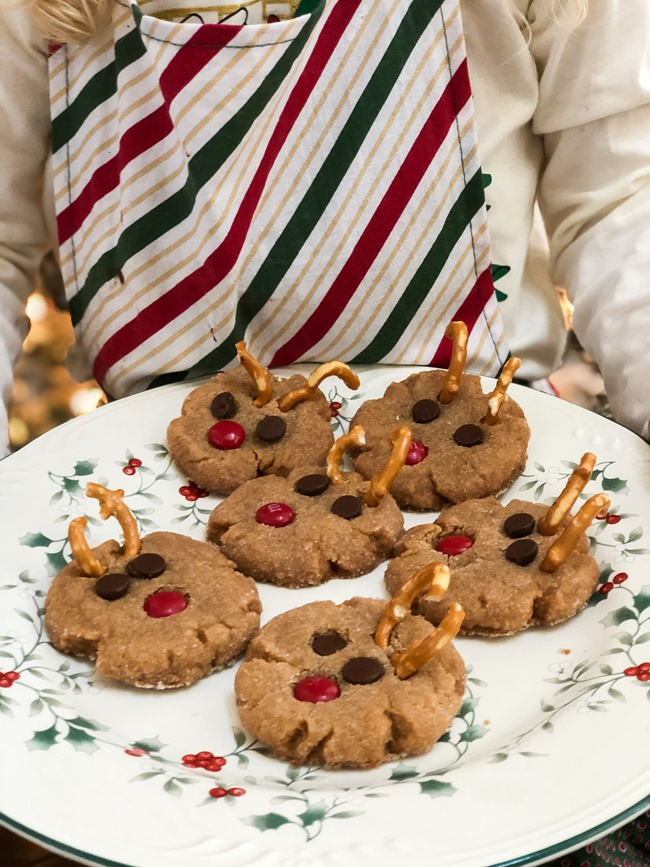 Peanut Butter Rudolph Cookies easy for kids to make-14