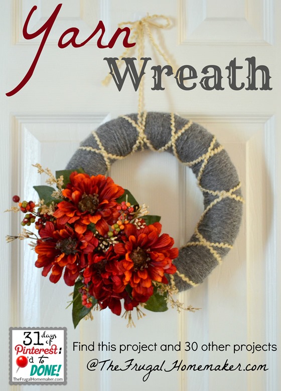 Yarn wreath