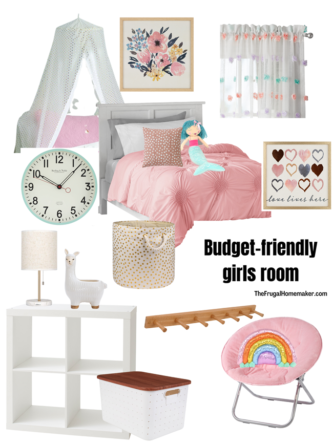 Budget-friendly girls room makeover